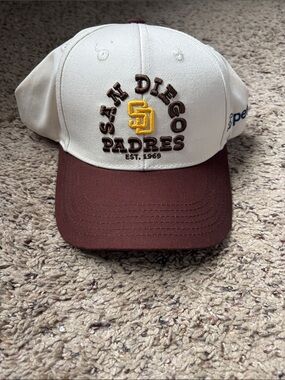 San Diego Padres Two-Tone White & Brown Baseball Cap